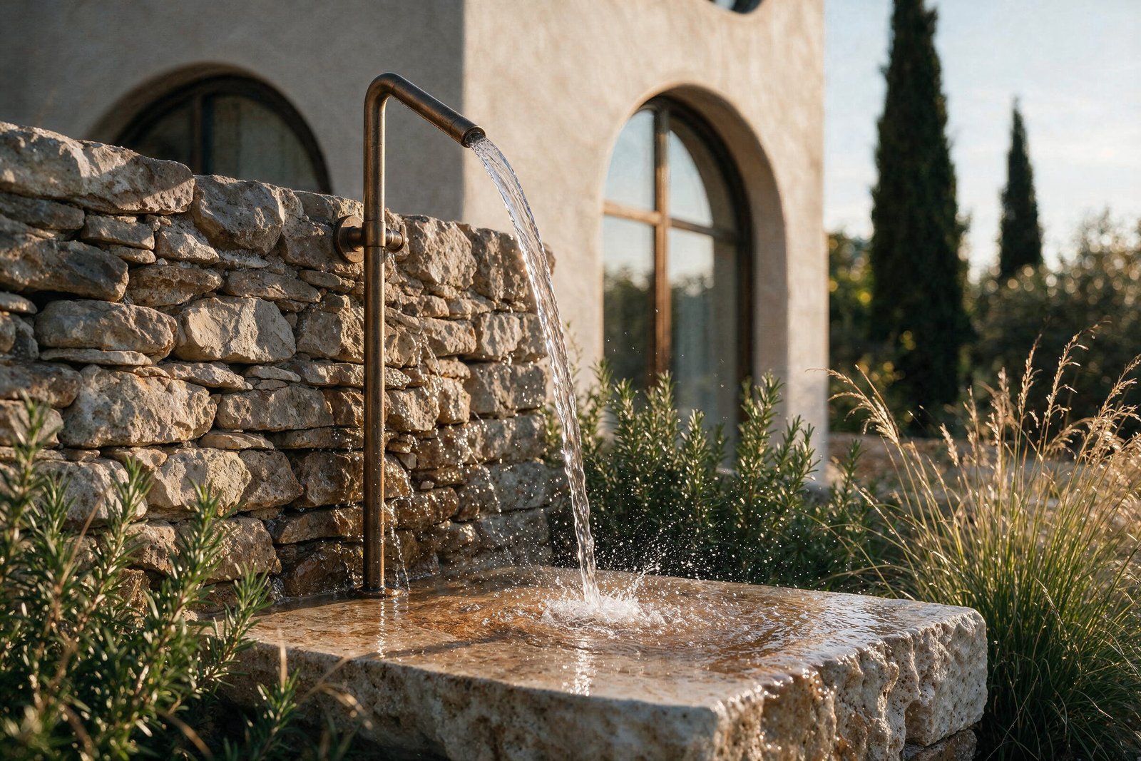 Stone fountain